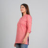 Trendy Shirt Collar Top- Pink - Image 4